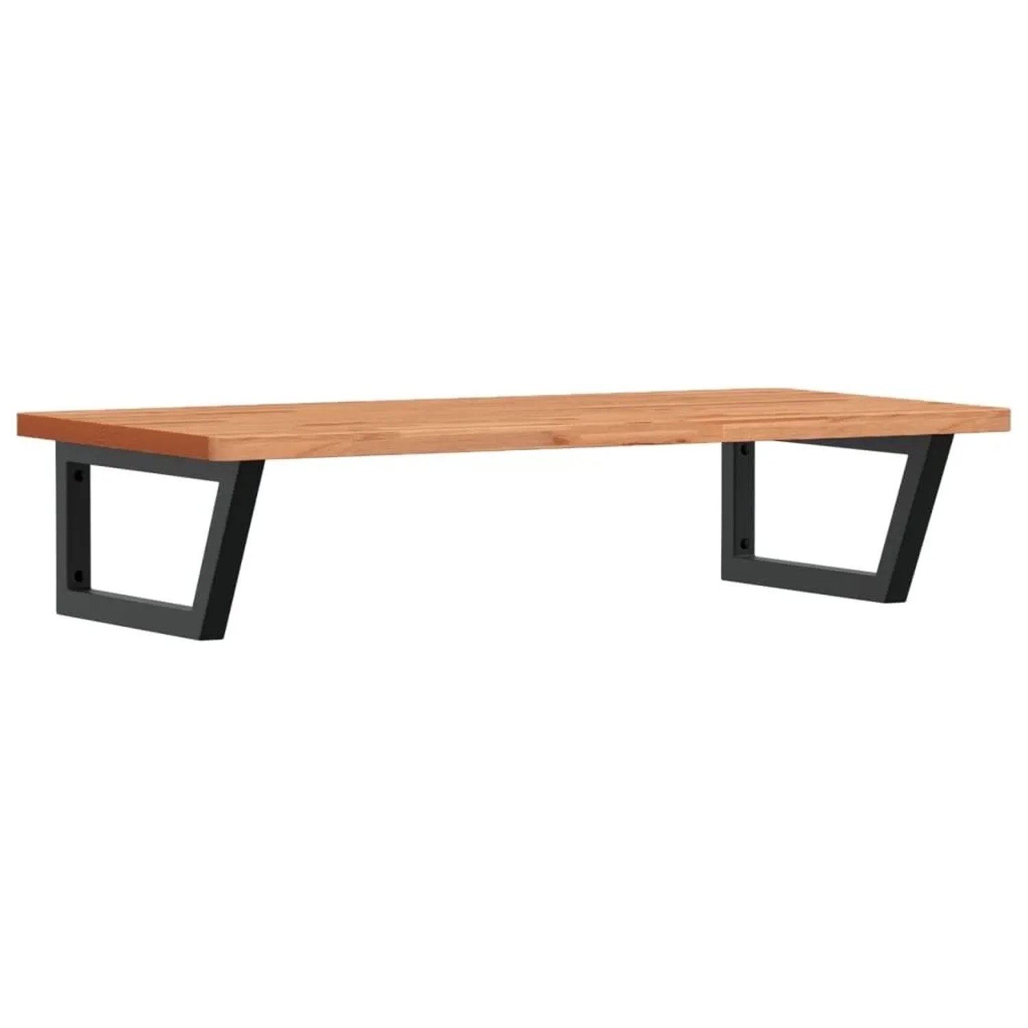 vidaXL Waschbeckenregal Wandmontage Stahl und Massivholz Buche 3302443 günstig online kaufen