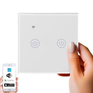 Echos WLAN Touch Lichtschalter mit 2 Schaltausgängen, per App steuerbar.