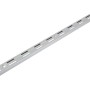 Wandschiene in Silber, 50 cm, zur Befestigung von Regalböden.