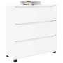 vidaXL Aufbewahrungsschrank Weiß 80 x 31 x 81 cm Holzwerkstoff 888847_3