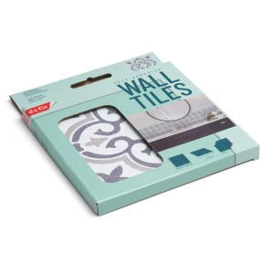 d-c-fix Wandfliesen Wall Tiles Jamila, 6er-Set, 15x15 cm, grau, in Verpackung.