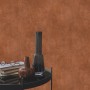 Erismann Vliestapete Elle Decoration 4 Shiny Concrete Terracotta mit Schwammoptik.