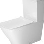 Weißes Duravit Stand-WC DuraStyle mit Tiefspüler und Vario-Abgang, 70,5 cm hoch.