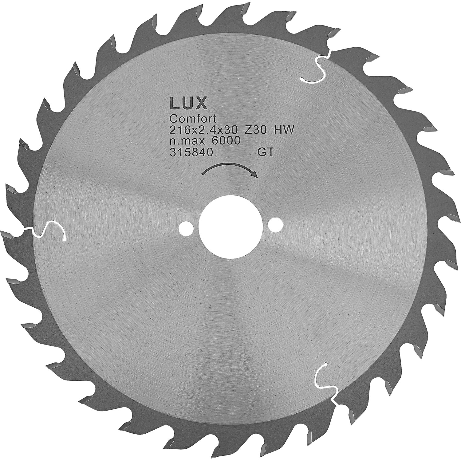 LUX HM-Kappsägeblatt Holz Ø 216 mm 30 Zähne günstig online kaufen