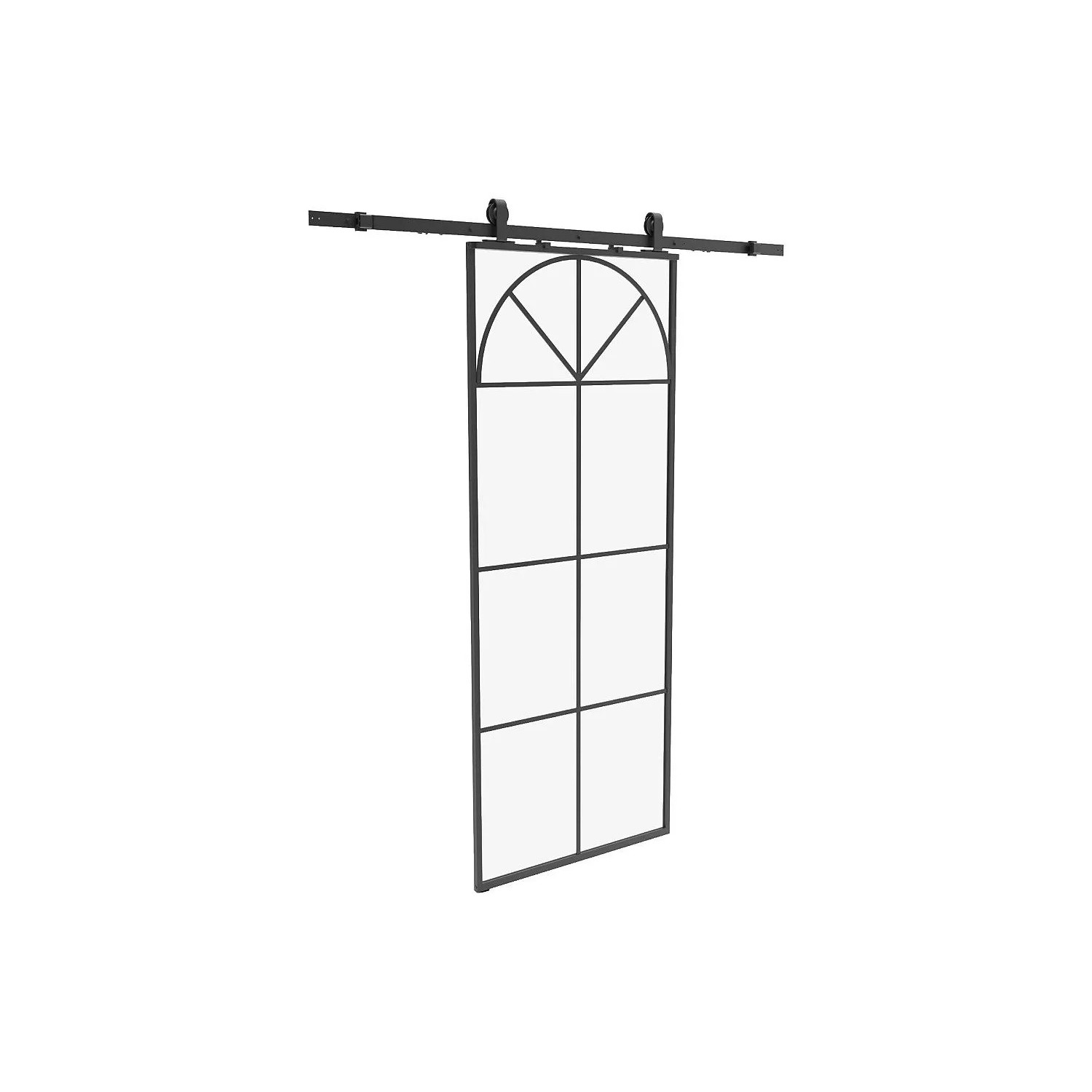 Vente-unique Schiebetür Vigelo Schwarz 83 cm