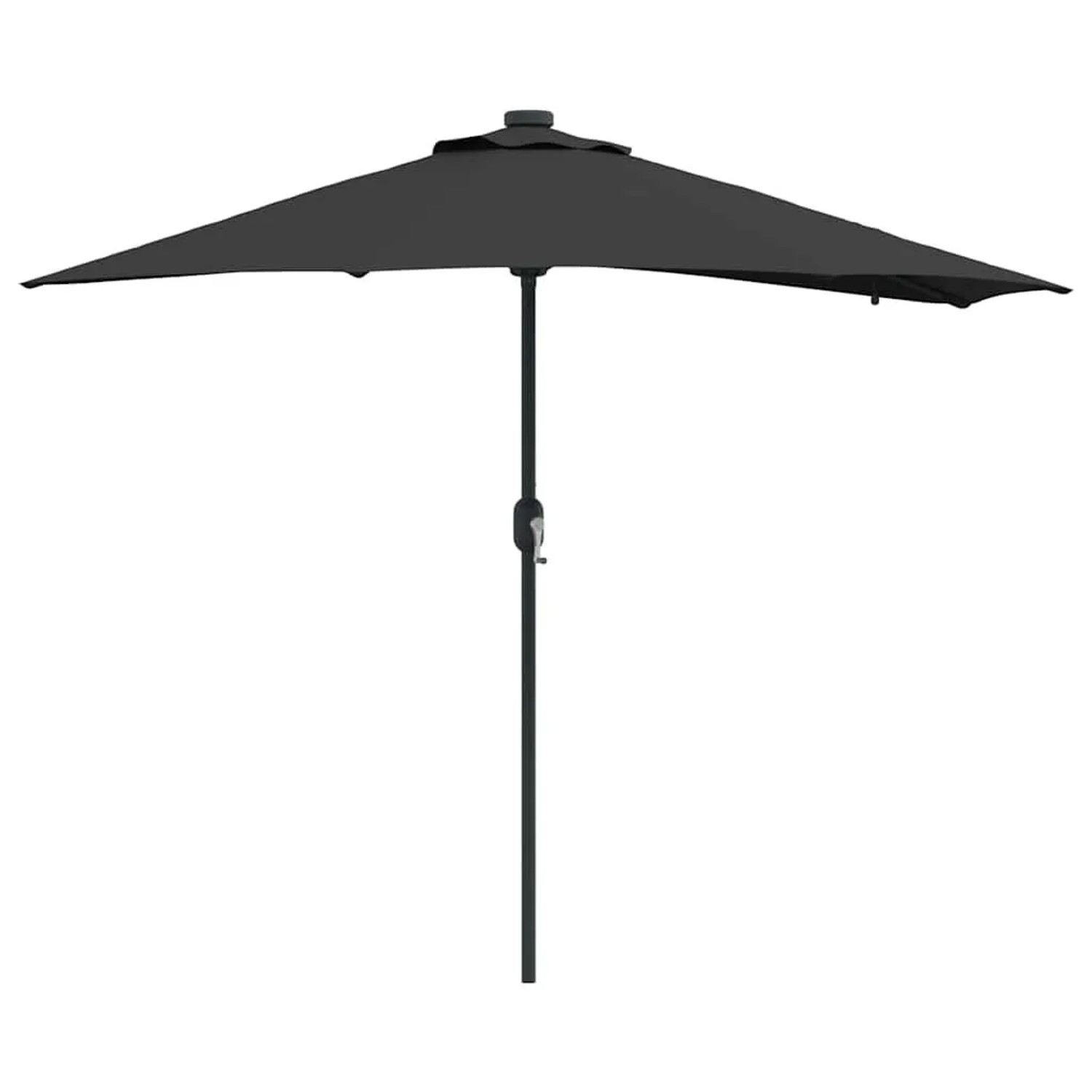 vidaXL Gartenparasol Schwarz 294 x 150 x 223 cm Stoff 42003265 günstig online kaufen