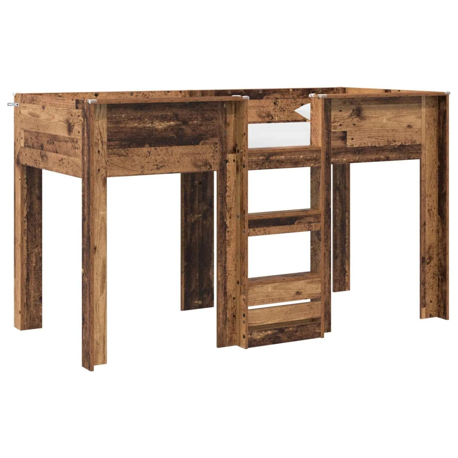 vidaXL Etagenbett für Kinder Altholz 75 x 190 cm Holzwerkstoff 3410473