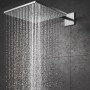 Grohe Rainshower 310 SmartActive Cube Kopfbrause-Set, Chrom, mit Wasserstrahl.
