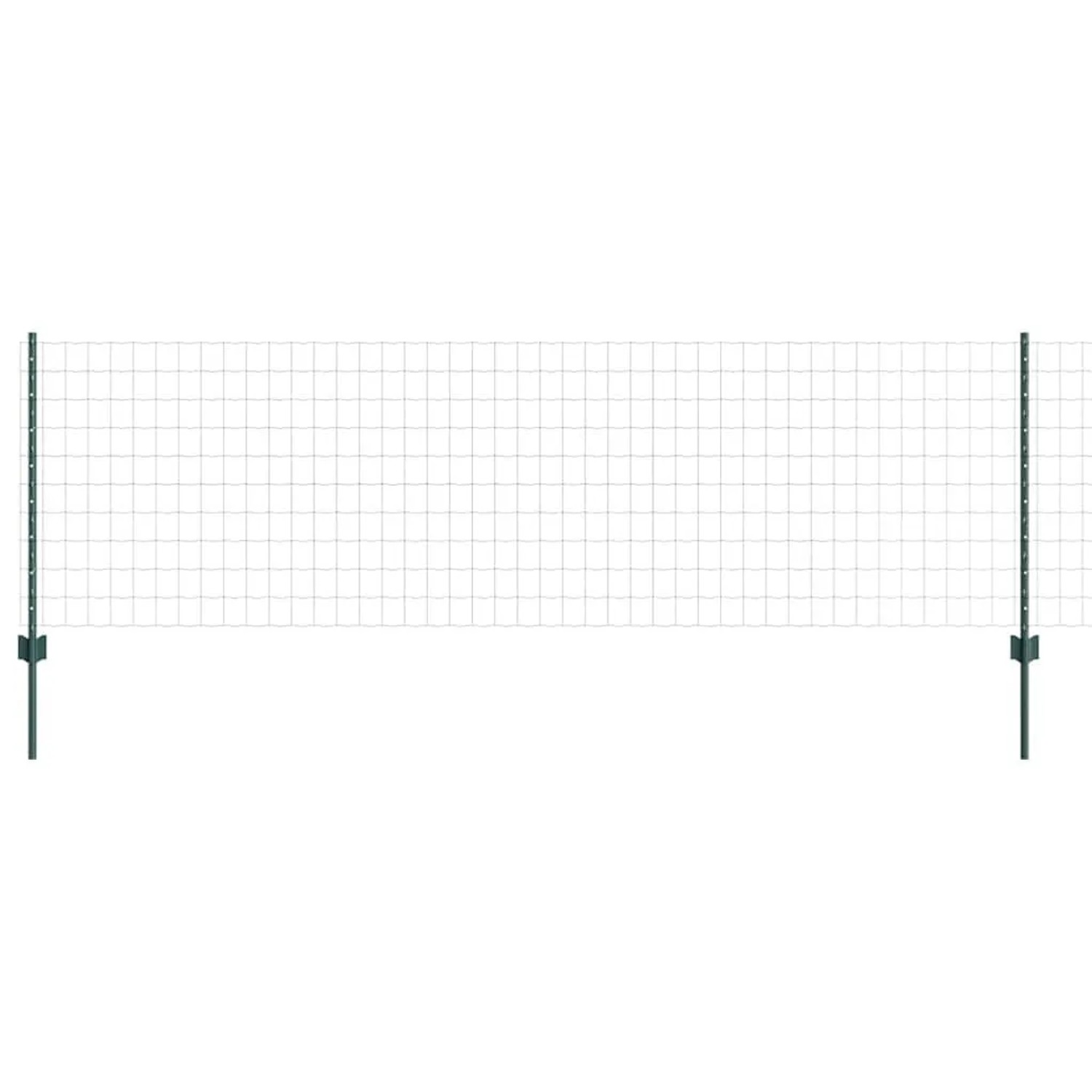 vidaXL Zaun mit Pfosten Grün 3336049
