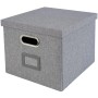 HMF 250473-12 Aufbewahrungsbox Deckel DIN A4 Hängeregister Kallax 33 x 37 x 28 cm