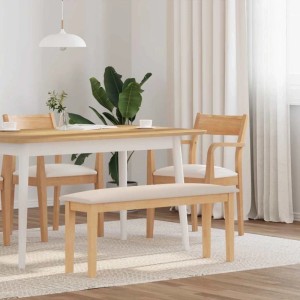 vidaXL Bank 110 cm Massivholz Gummibaum 4102603