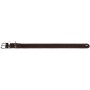 Dunkelbraunes Hunter Aalborg Special Hundehalsband aus Leder, Größe M-L (60 cm).