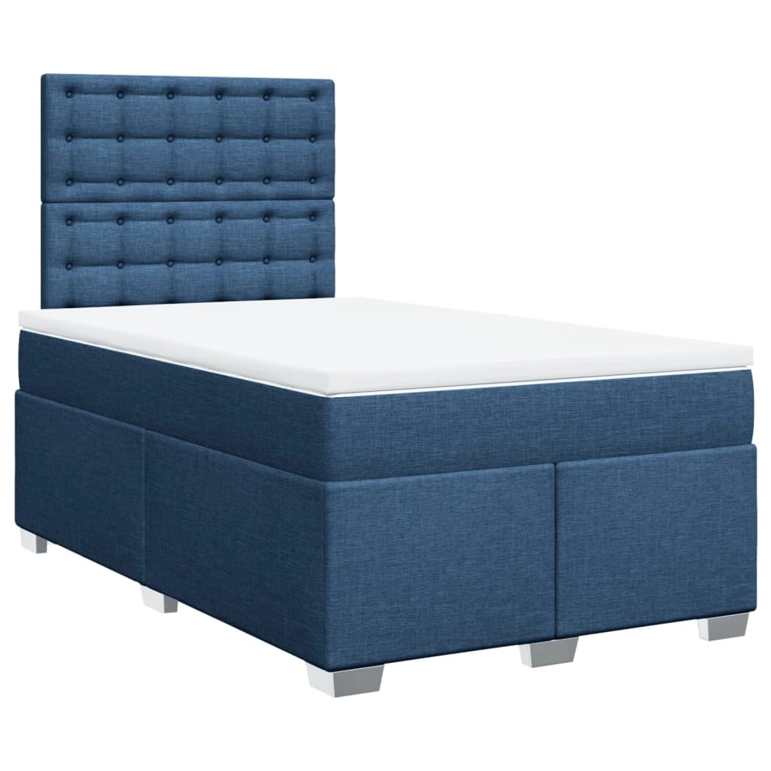 vidaXL Boxspringbett mit Matratze Blau 120x190 cm Stoff 3290447 günstig online kaufen
