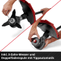 Einhell Akku-Sense GP-BC 36/430: Detailaufnahme von Messer- und Fadenspule des Akku-Trimmers.