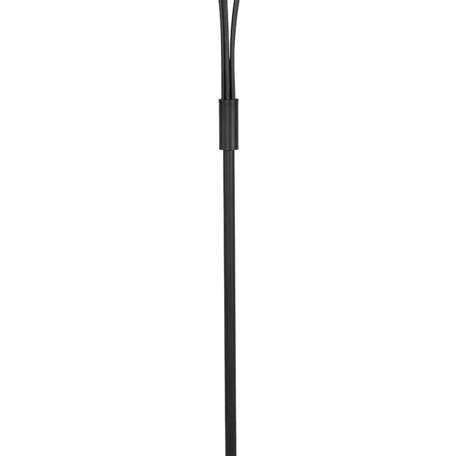 Moderne, schwarze Stehlampe Athen mit 5 Rauchglaskugeln von QAZQA.