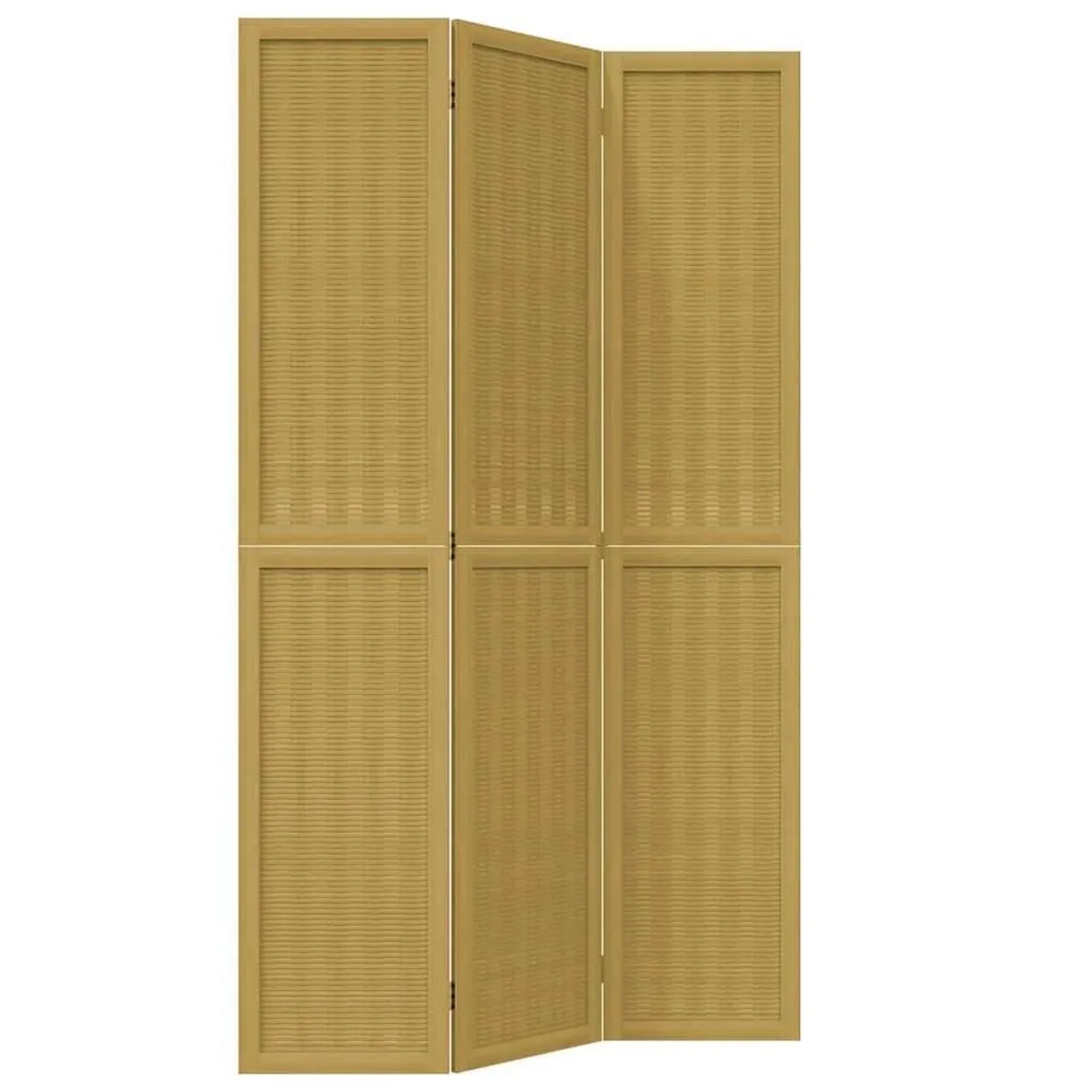 vidaXL 3 Tlg Raumteiler Braun Massivholz Paulownia 358815