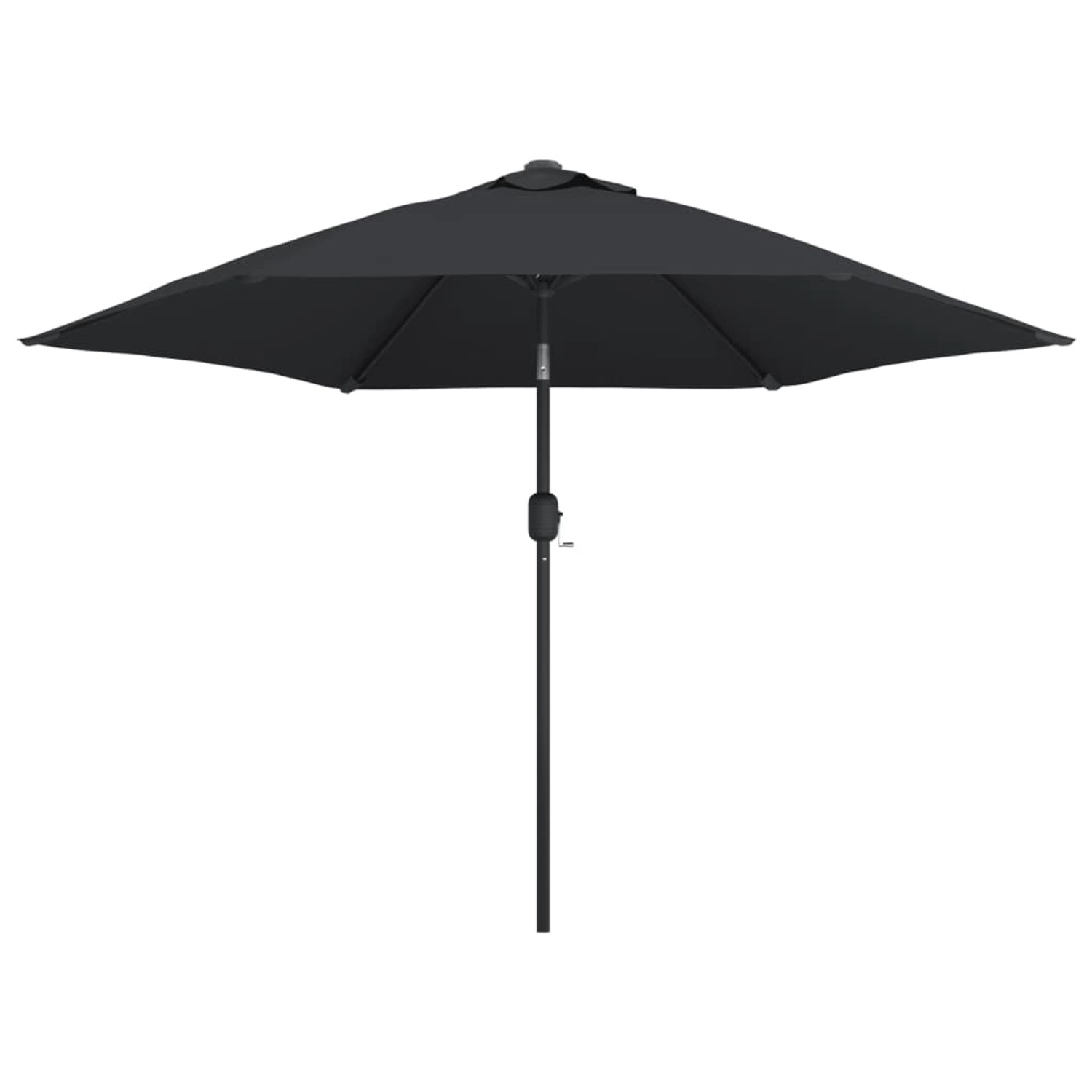 furnicato Sonnenschirm mit Metall-Mast 300 cm Schwarz günstig online kaufen