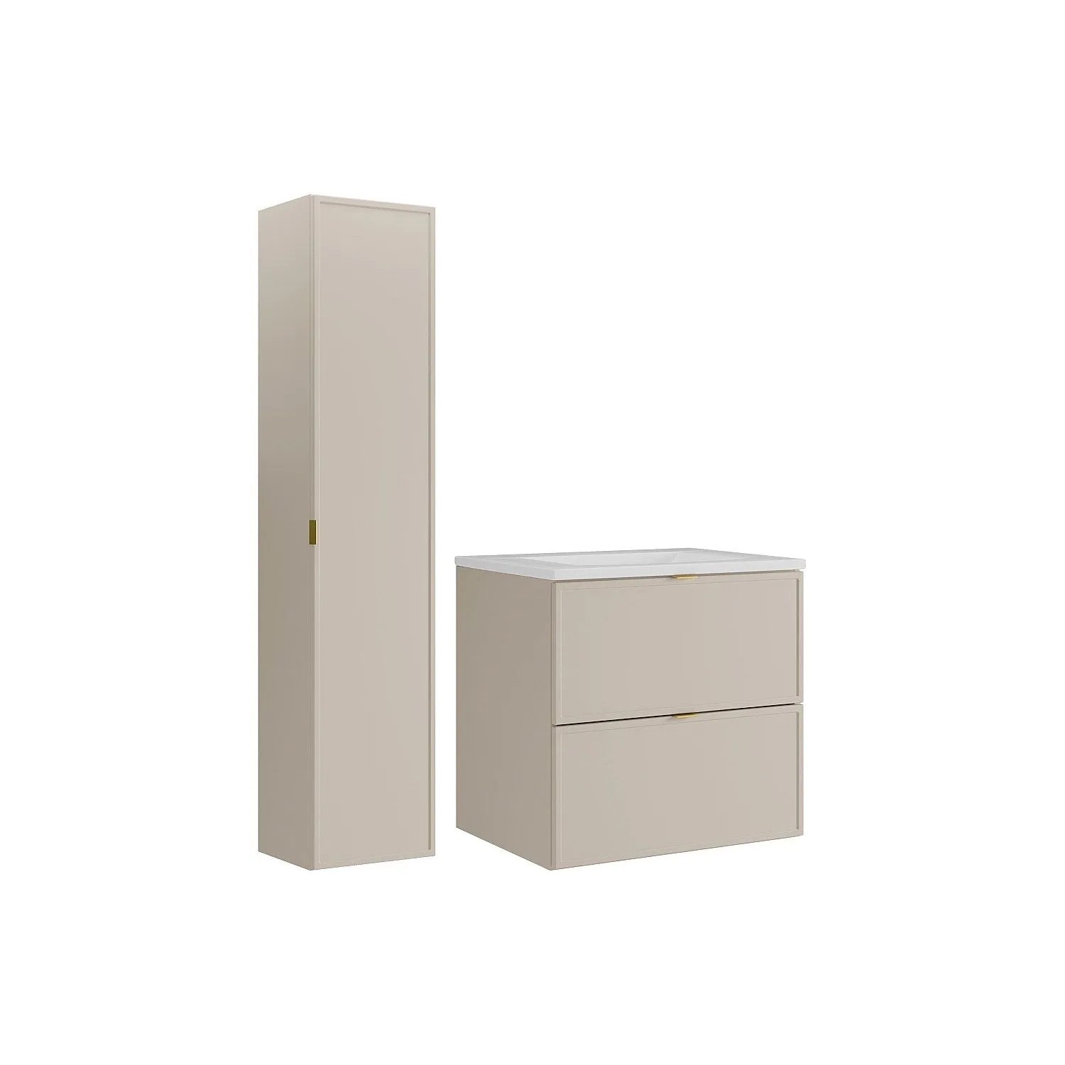 Vente-unique Badmöbel-Set Ondil Beige 60 cm
