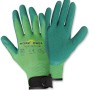 Grüne Workpower Gartenhandschuhe Eden, Größe 9, mit Latexbeschichtung und Klettverschluss.