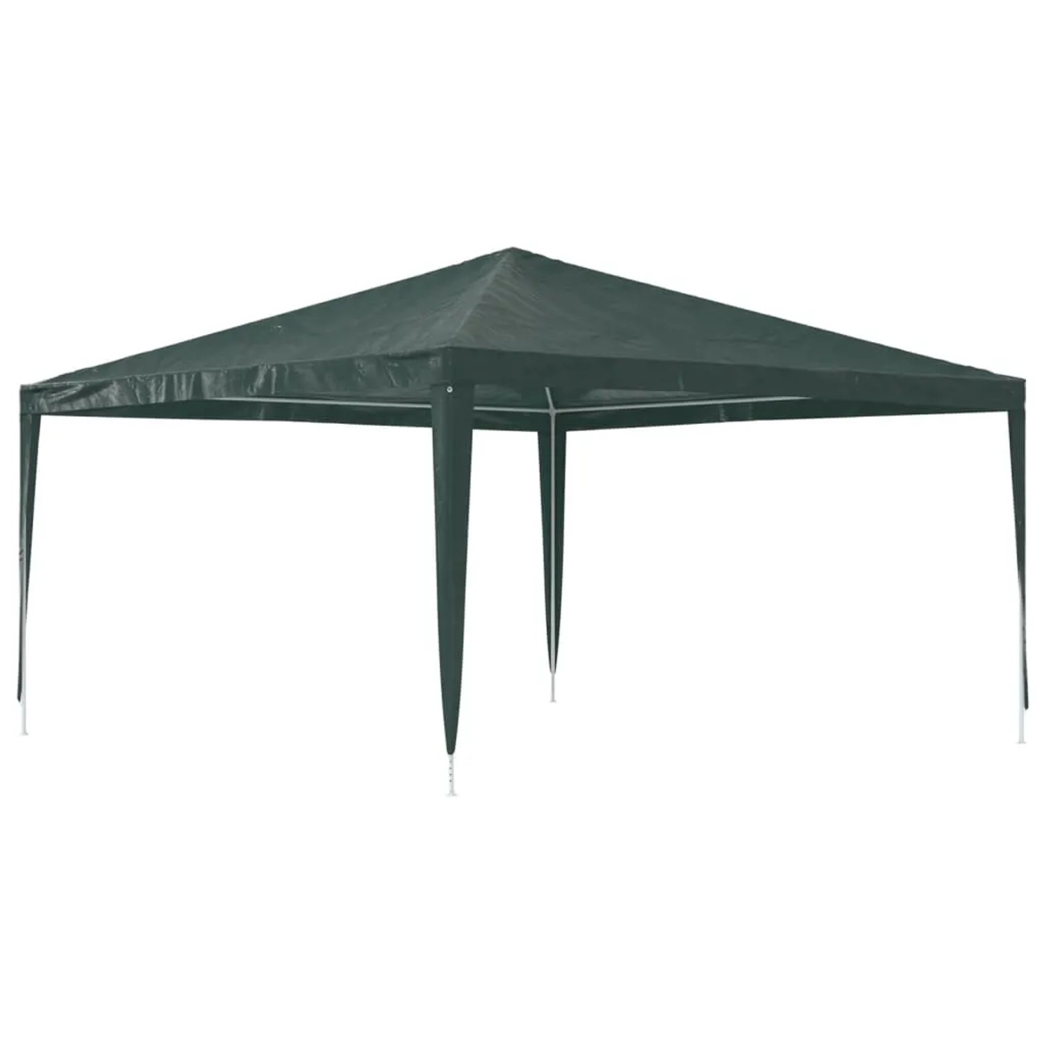 Grünes vidaXL Partyzelt, 4x4 m, ideal für Gartenpartys und als Sonnenschutz.