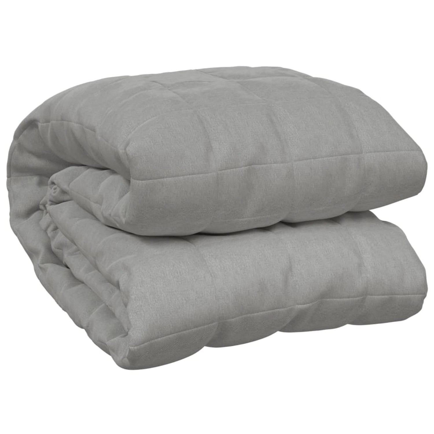 vidaXL Gewichtsdecke Grau 152x203 cm 11 kg Stoff