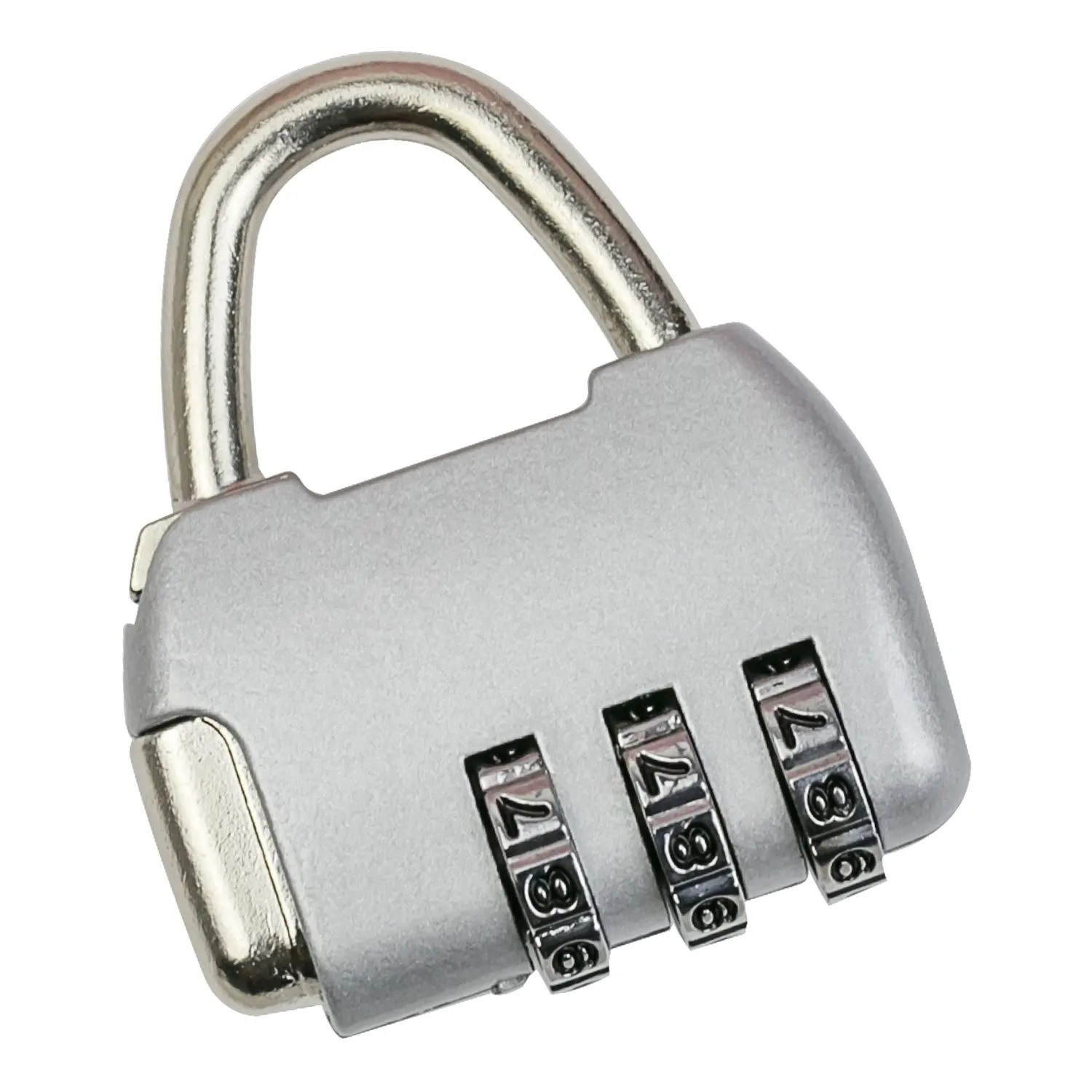 HMF Deko Zahlenschloss Vorhängeschloss 3-Stellig 43 x 35 x 12 mm Silber günstig online kaufen