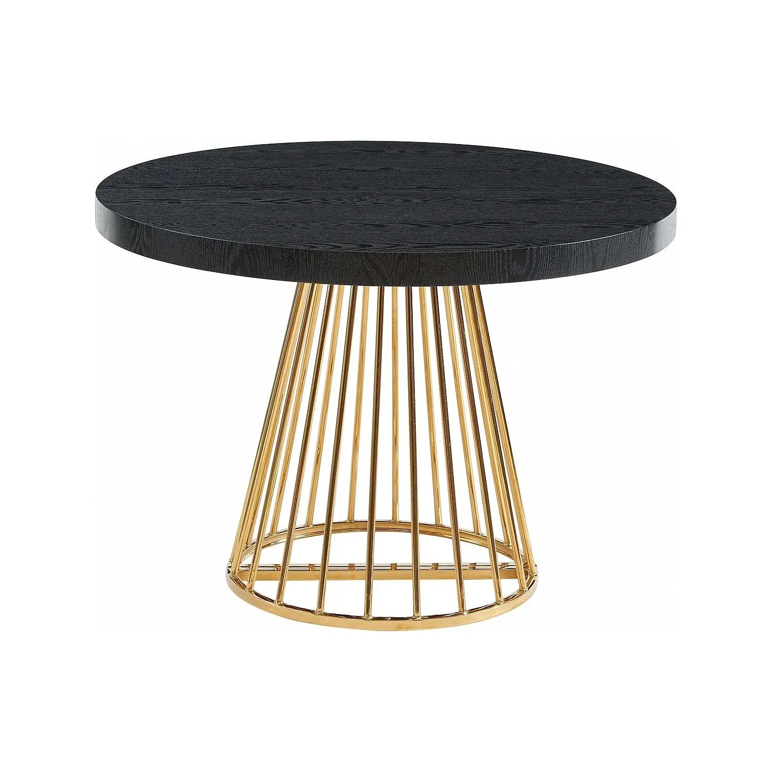 Vente-unique Esstisch Firela Schwarz  Goldfarben 260 cm  210 cm  160 cm  110 cm