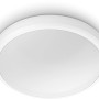 Weiße, runde Philips LED-Deckenleuchte Doris, 17W, 2700K, IP44. Ideal für Bad und Küche.