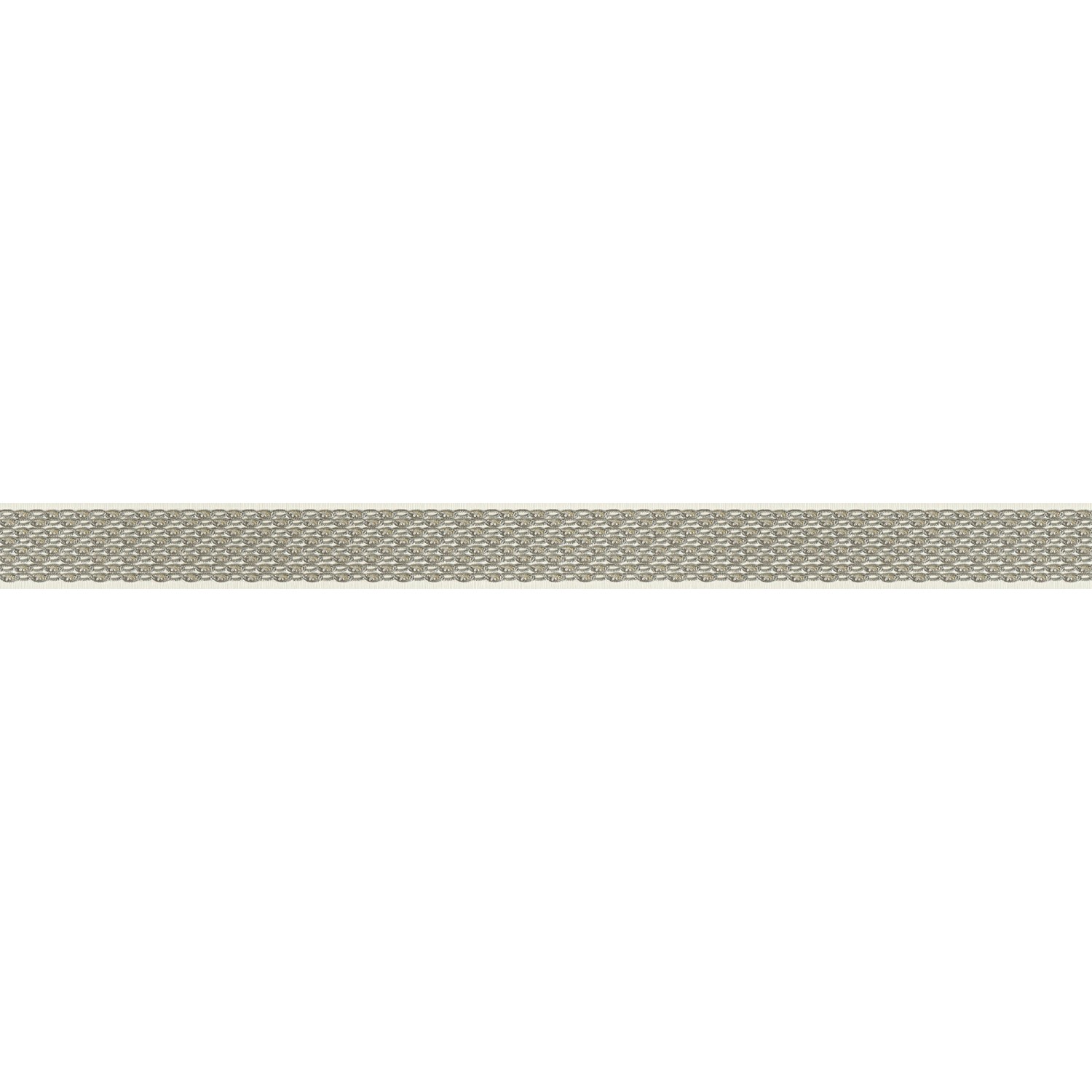 A.S. Création Borte selbstklebend Muster  5 m x 5 cm Silber-Beige