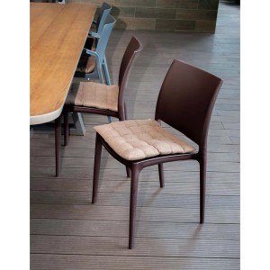 KMND Stuhl Emma Dunkelbraun 2er Set 20871