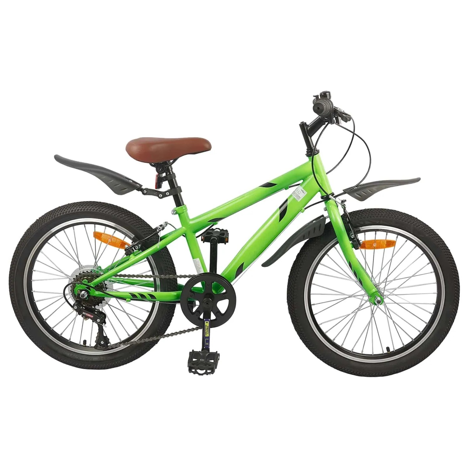 vidaXL Kinderfahrrad 20 Zoll 6-Speed für 6-11 Jahre Alt Grün 42009389