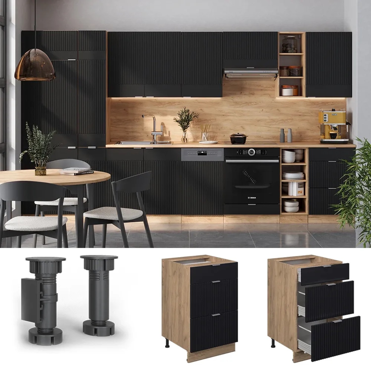 Küchenunterschrank In Buchefarben ´NANO B:50CM BUCHE Online Kaufen Mömax