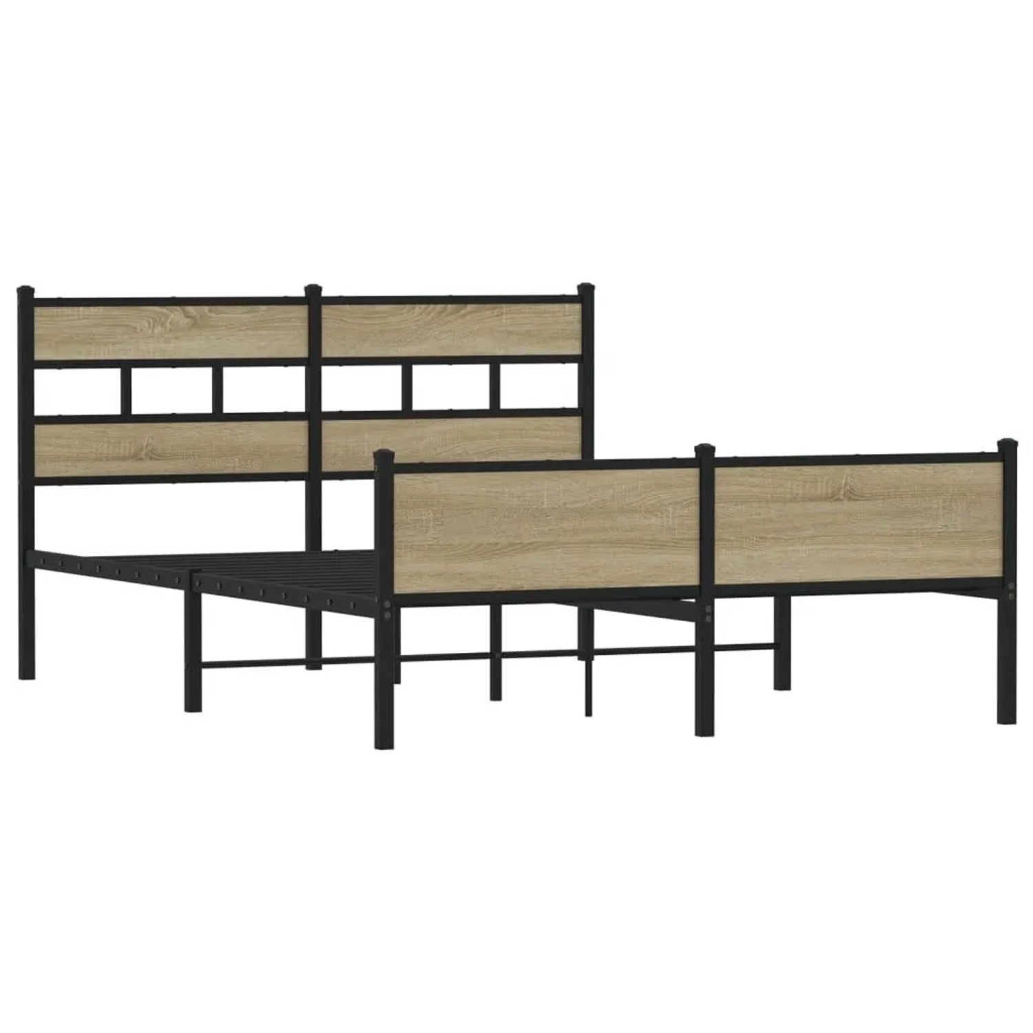 vidaXL Bettgestell Ohne Matratze Sonoma-Eiche 140x190 cm Holzwerkstoff 4017 günstig online kaufen