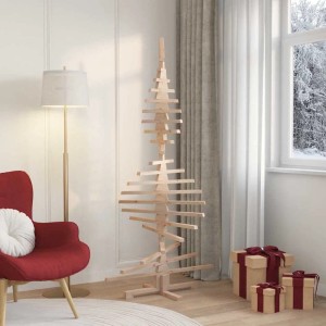 vidaXL Weihnachtsbaum aus Kiefernholz, 180 cm, zum Schmücken im Wohnzimmer.