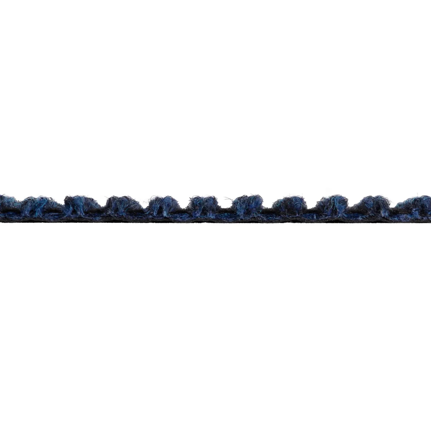 Detailansicht: Blauer Primaflor Sauberlauf Magnum Teppichläufer mit strukturierter Oberfläche.