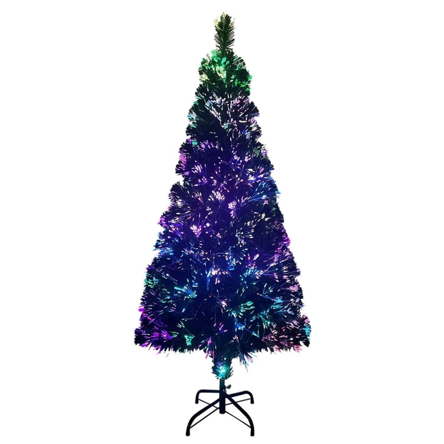 vidaXL Künstlicher Weihnachtsbaum mit Ständer Grün 210 cm Glasfaser 321029