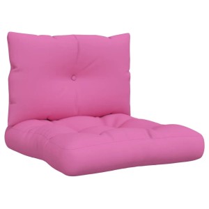 Rosa vidaXL Palettenkissen Set, Sitz- und Rückenkissen aus Oxford-Gewebe für Palettenmöbel.