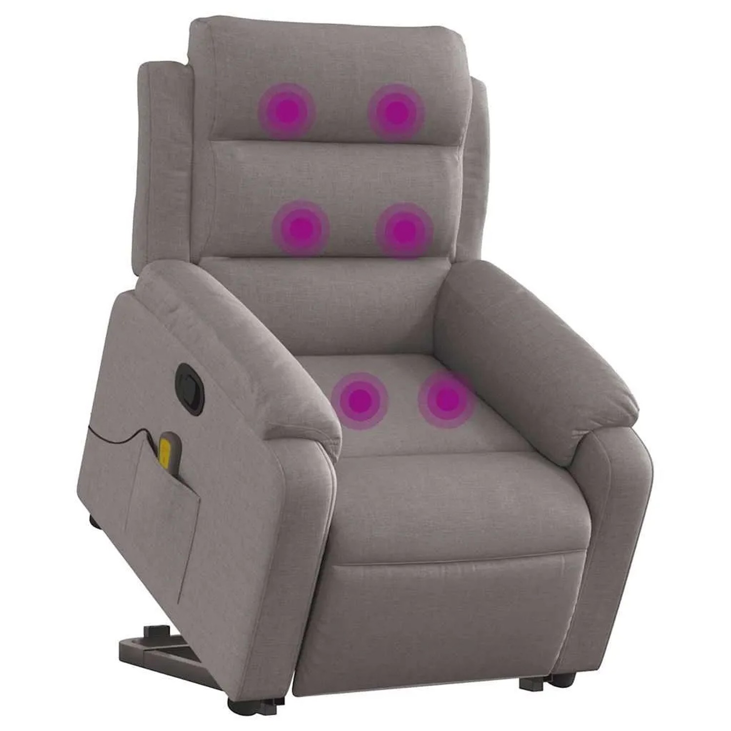 vidaXL Massagesessel mit Aufstehhilfe Taupe Stoff 3205000 günstig online kaufen