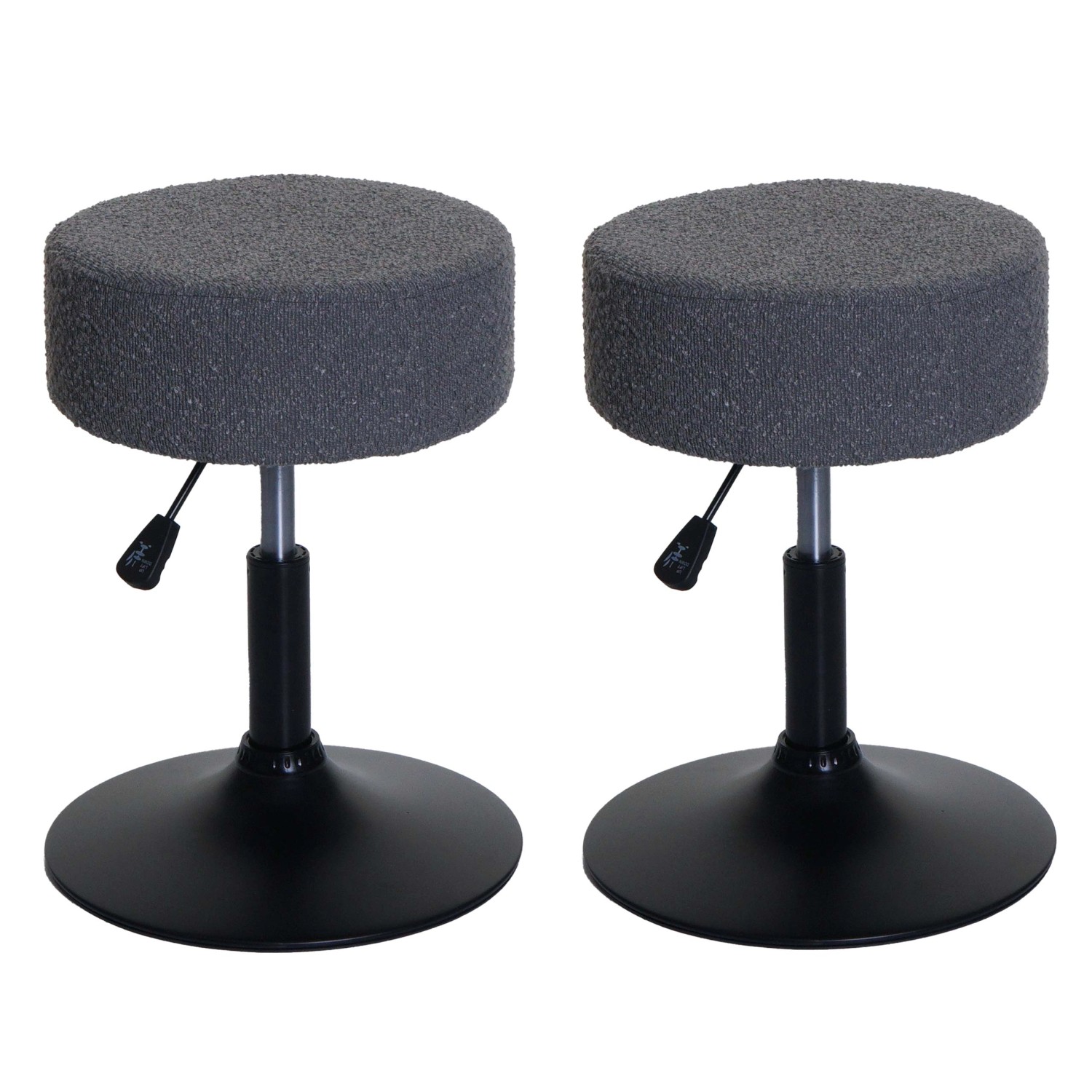 PROREGAL 2er-Set Hocker Höhenverstellbar Und Drehbar Sitzhöhe 45-57cm Durch günstig online kaufen