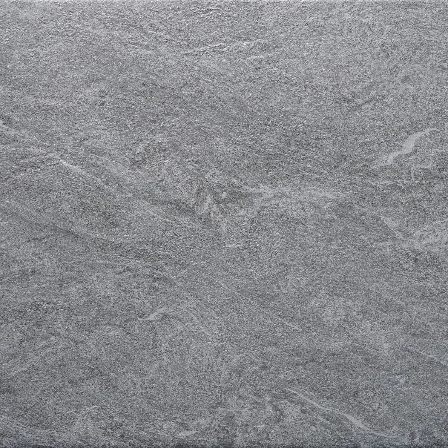 Feinsteinzeug Terrassenplatte Arizona Grau, 60x60 cm, matte Oberfläche.