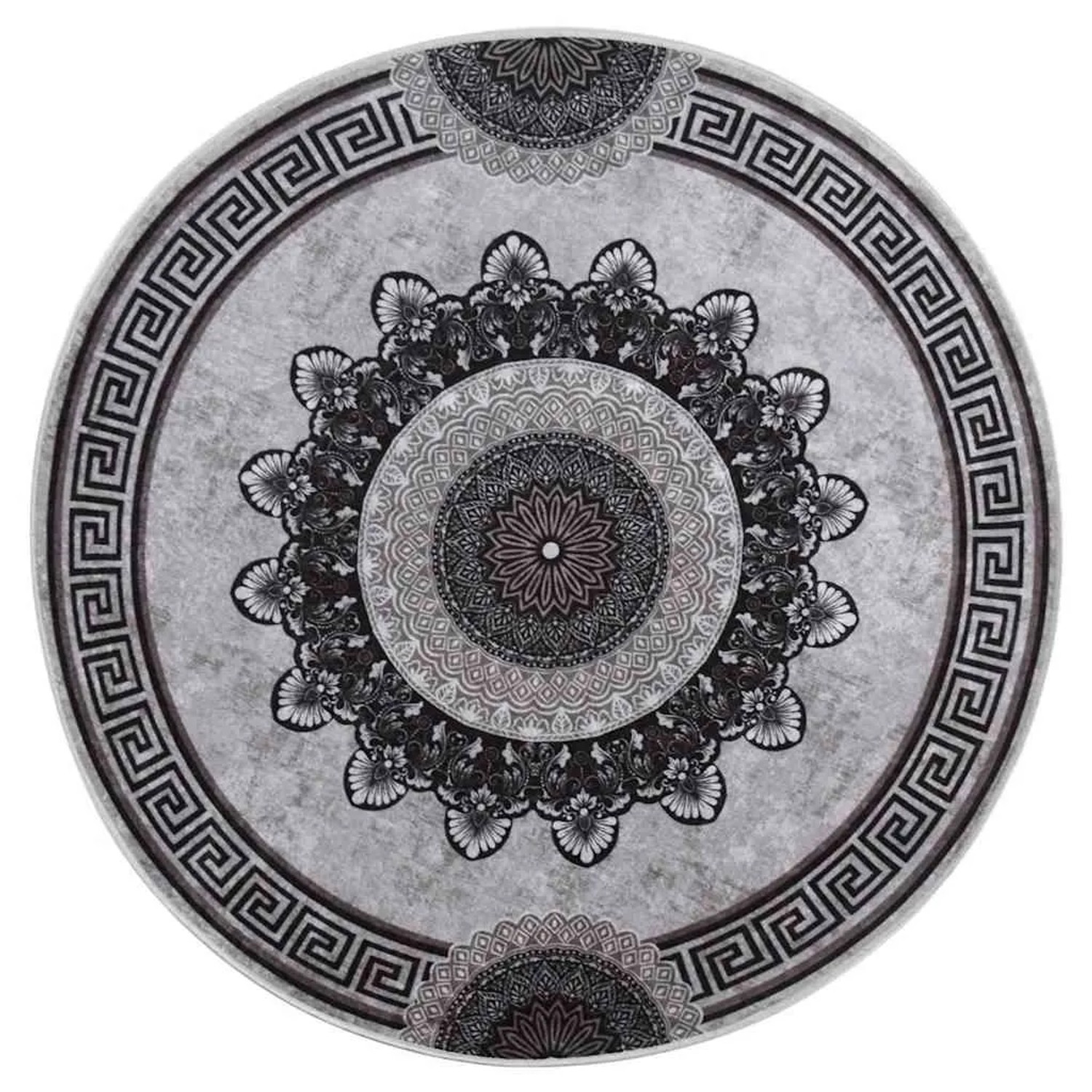 vidaXL Teppich Waschbar Mehrfarbig 120 cm Rutschfest 337987