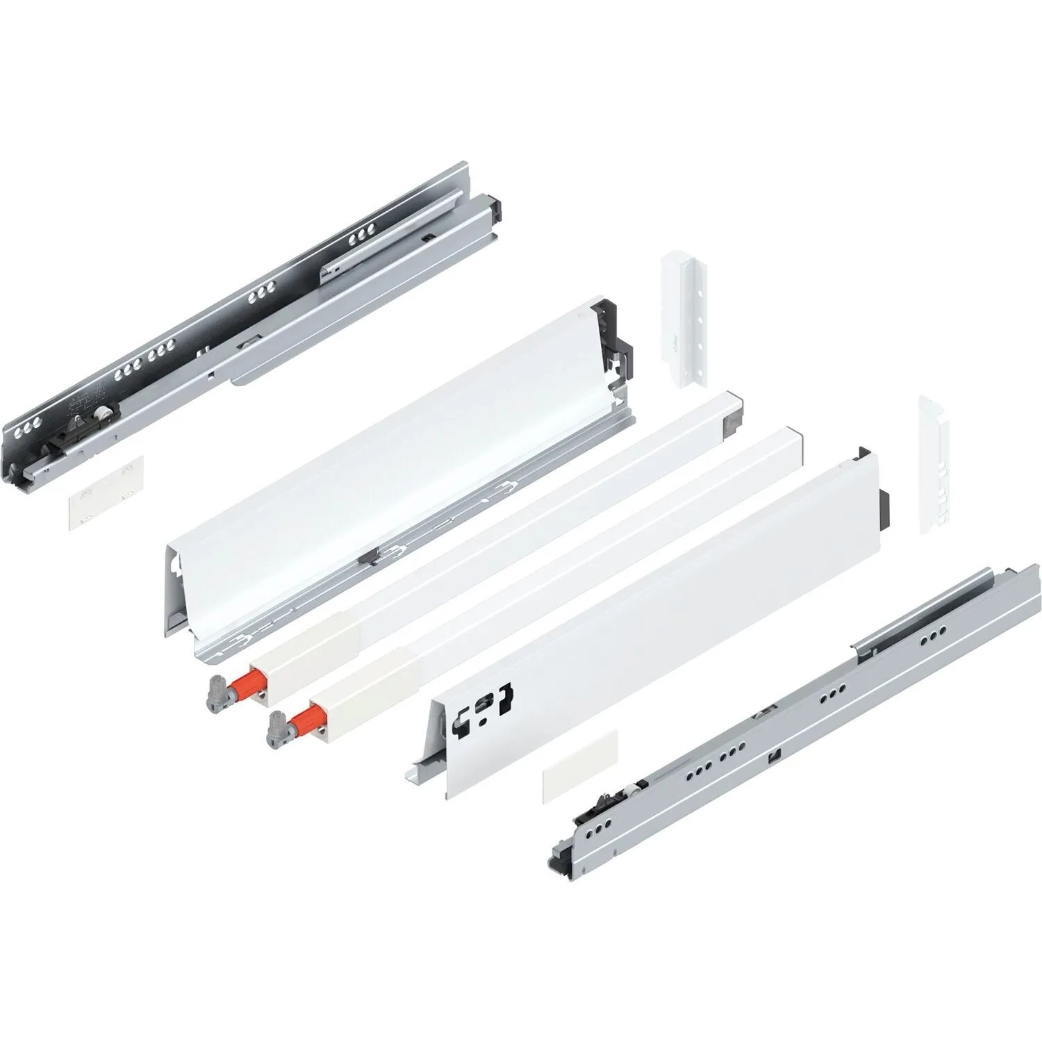 Blum C-Reling Tandembox antaro Vollauszug 450 mm 65 kg Seidenweiß 1 Paar