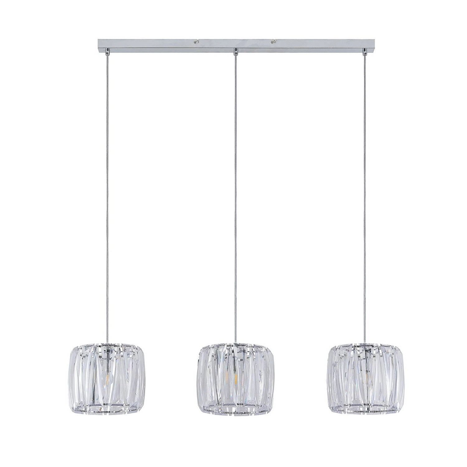Lindby Pendelleuchte Sofia 9627685 in Transparent 3-flammig E14 Wohnzimmerleuchte