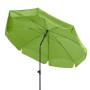 Doppler Balkonschirm Sunline, Ø 200 cm, Fresh Green, mit Schieber zur einfachen Bedienung.