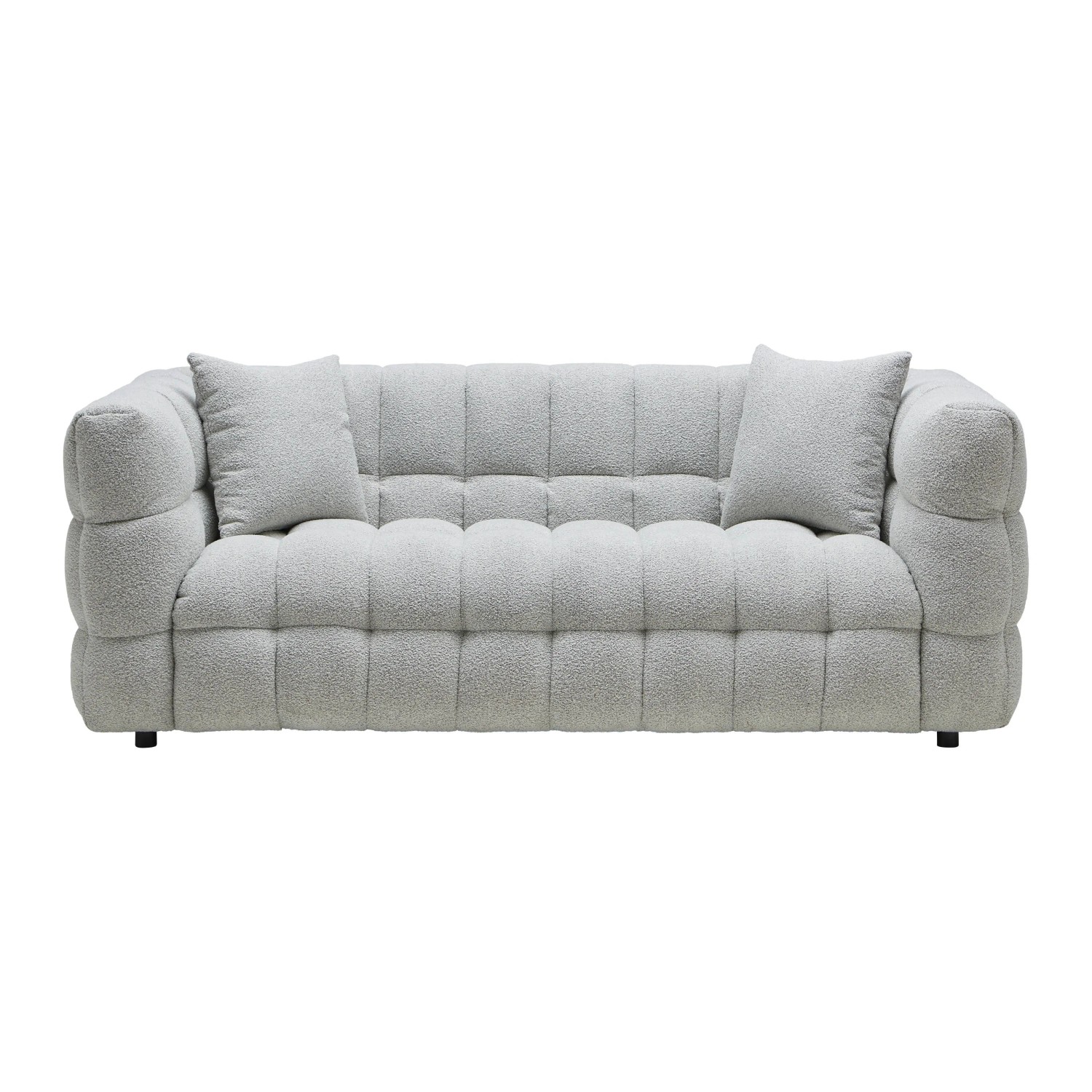 Bessagi Home Sofa Ena Grau Webstoff