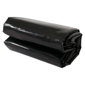 Proregal Pool-Abdeckung HxBxT 0,02x1000x500cm Rechteckig 10x5M Schwarz Stärke: 200 µm Wärmeplane Abdeckplane Solarplane Solarabdeckung