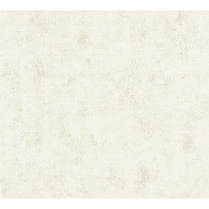 A.S. Création Tapete mit malerischem Creme-Beige Effekt, florales/Uni Muster.