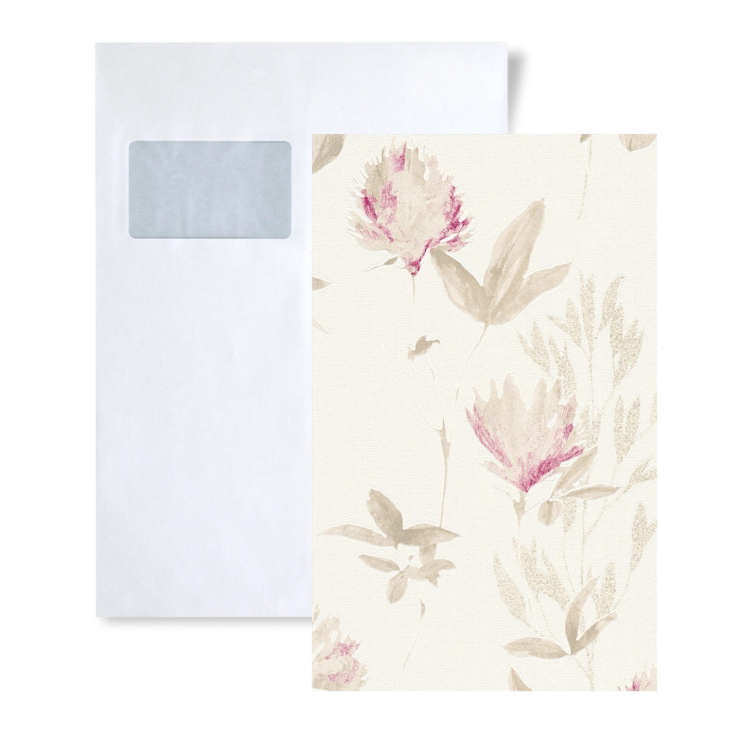PROFHOME 1 MUSTERSTÜCK S-344983-GU DIN A4 MUSTER der Floral Tapete günstig online kaufen