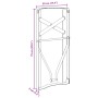 vidaXL Bier Tischbein 2 Stk Schwarz 39 x 3 x 75 cm 42001776_12