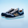New Balance Elite Lite S1 Sicherheitsschuhe, blau-coffee, Gr. 40. Arbeitsschuhe mit Zehenkappe aus Fiberglas.